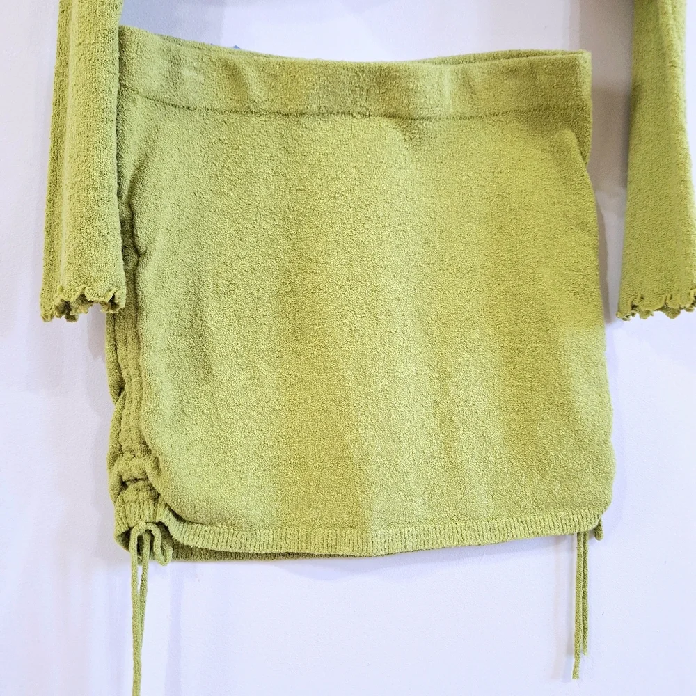 Free People FP Beach Cabo Mini Skirt Set Green Two Piece – Small